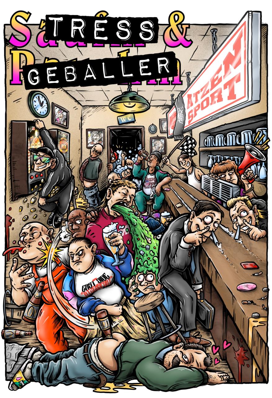 AtzenSport X Stress & Geballer (Schwarz)