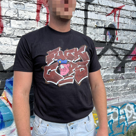 AS - Fuck Cops Shirt (Schwarz)